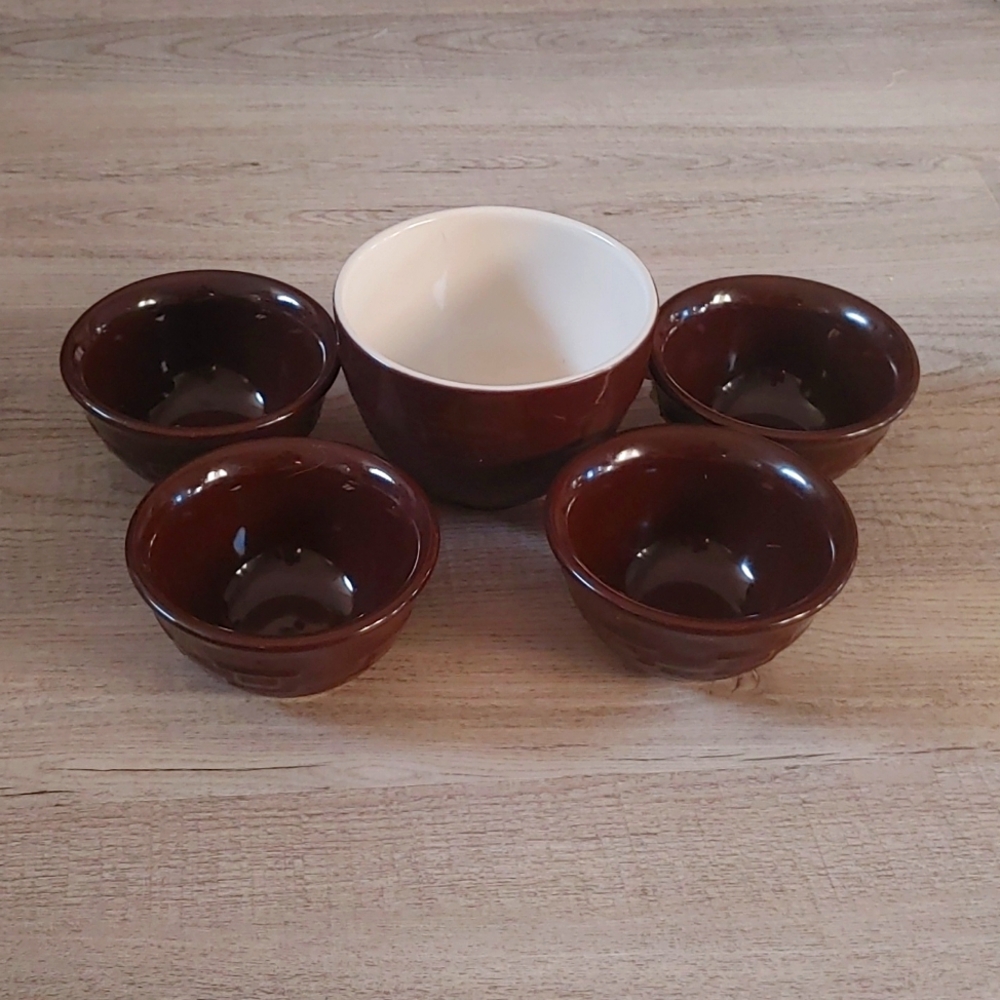Longaberger Pottery Woven Traditions Brown